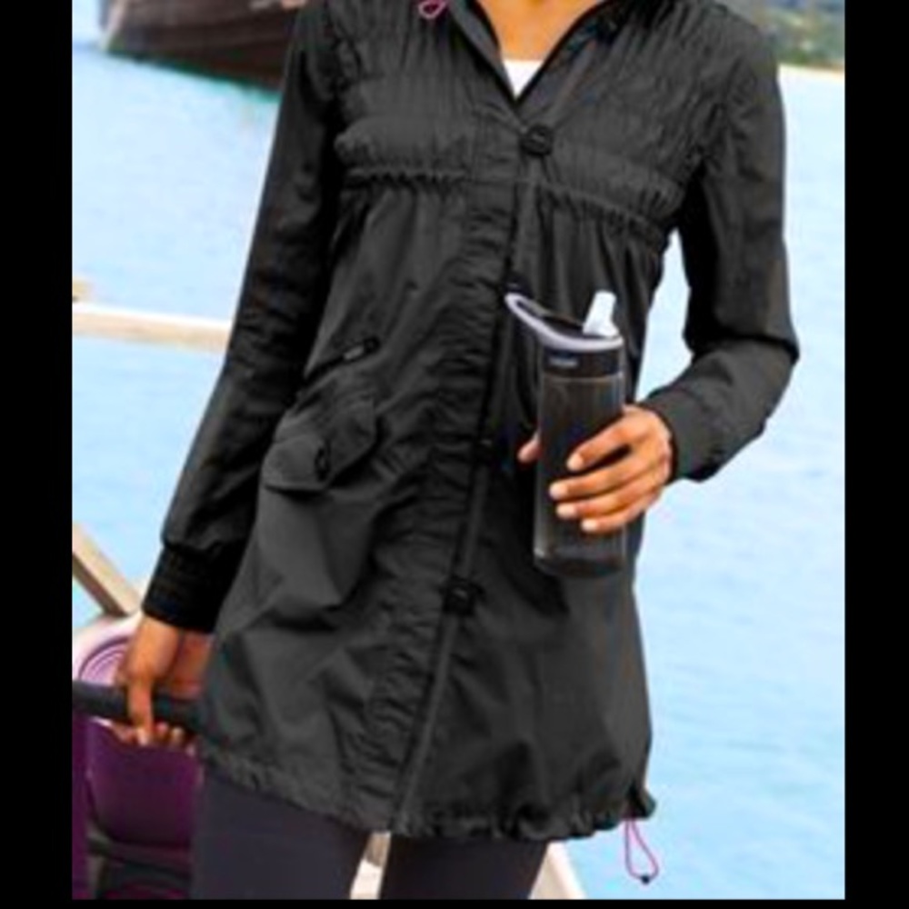 Athleta Shock Cord Anorak Hooded Jacket